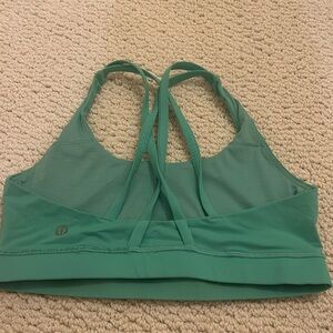 Green Lululemon energy sports bra